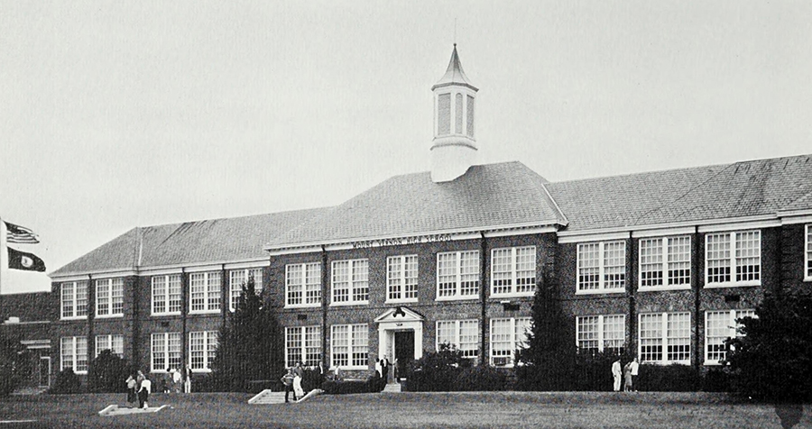 Old Mount Vernon High School, Second Whitman Intermediate School, Circa 1942