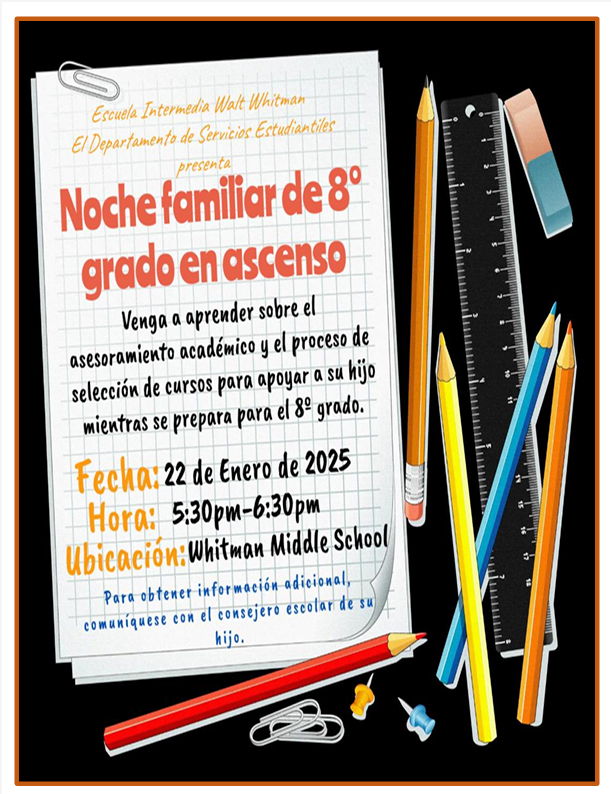 Family Night Flyer Spanish