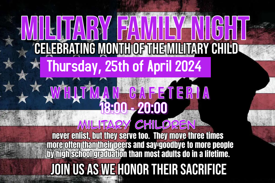 Military Family Night Flyer