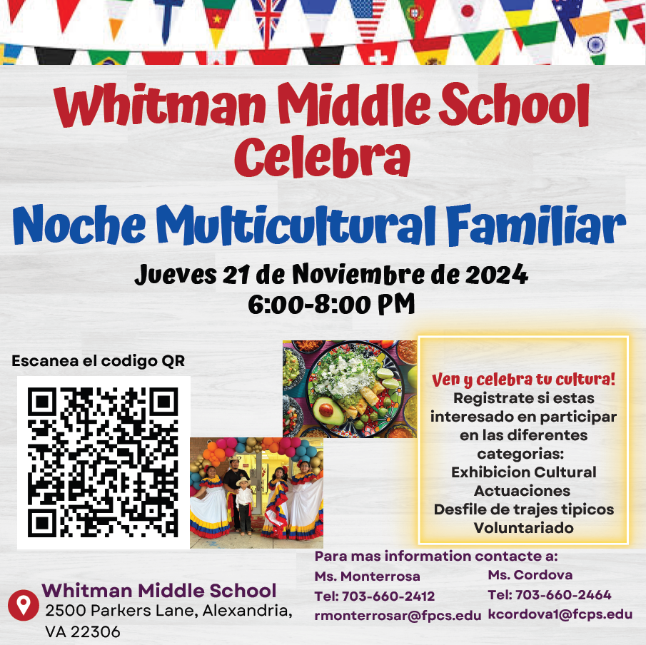 Multicultural Family Night Flyer Spanish