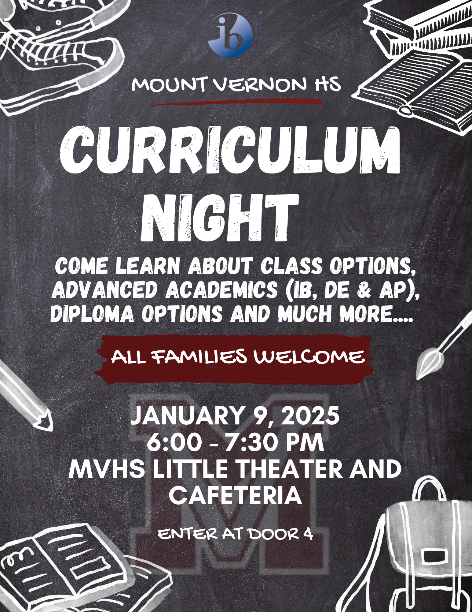 Curriculum Night Flyer English