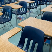 Empty Student Desks